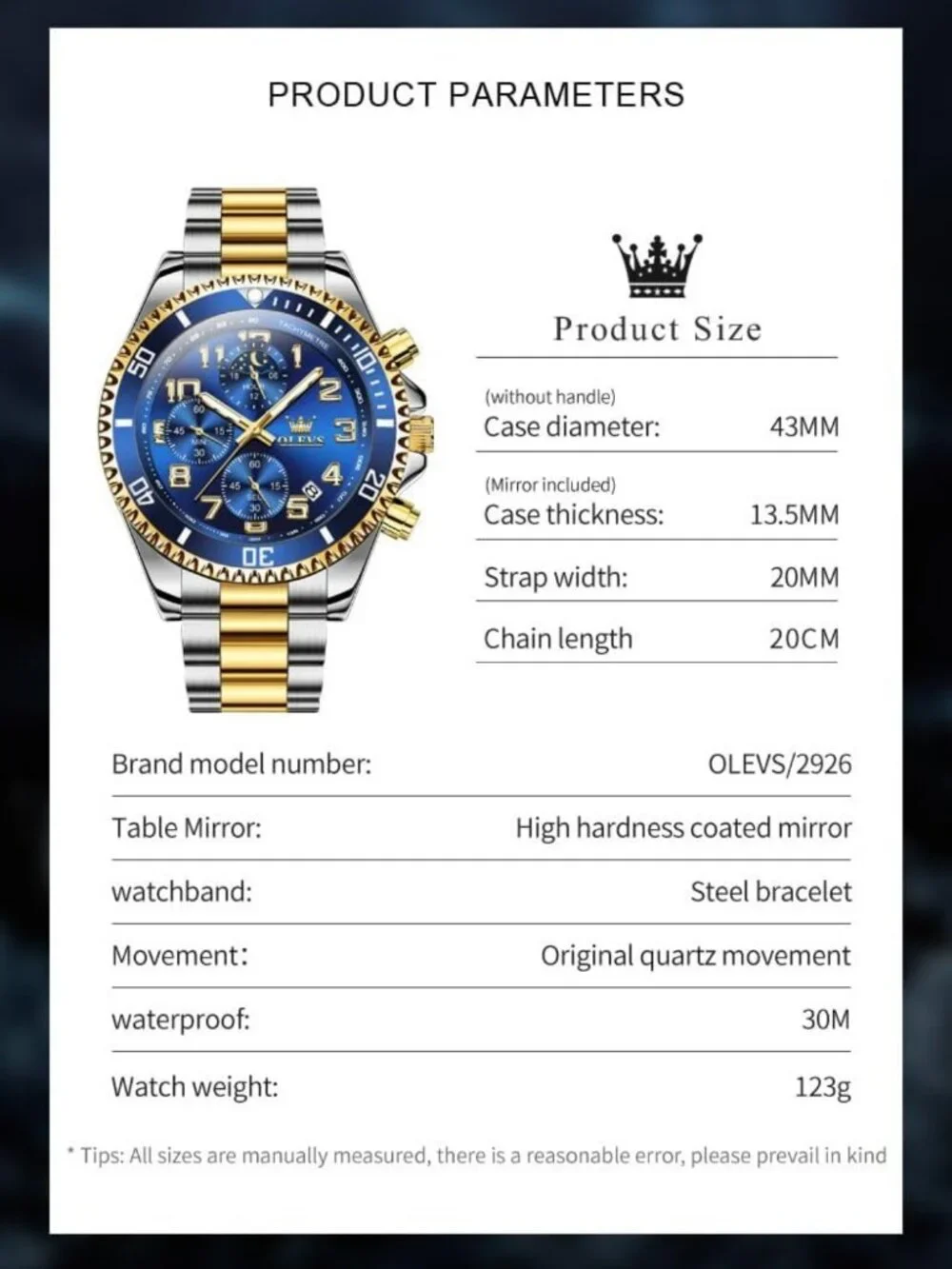 Stylish Men's Stainless Steel Watch - Luxury Big Face, Waterproof Analog